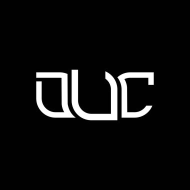 DUC logo tasarımı, DUC basit ve modern logo. DUC lüks alfabe tasarımı  