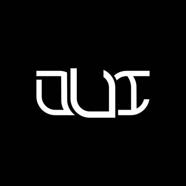 DUI logo tasarımı, DUI basit ve modern logo. DUI lüks alfabe tasarımı  