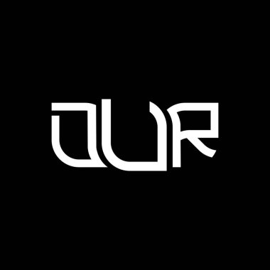 DUR logo tasarımı, DUR basit ve modern logo. DUR lüks alfabe tasarımı  