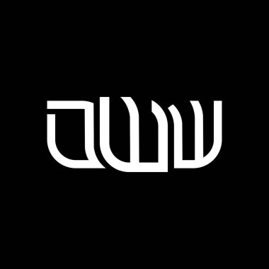 DWW logo design, DWW simple and modern logo. DWW luxurious alphabet design   clipart