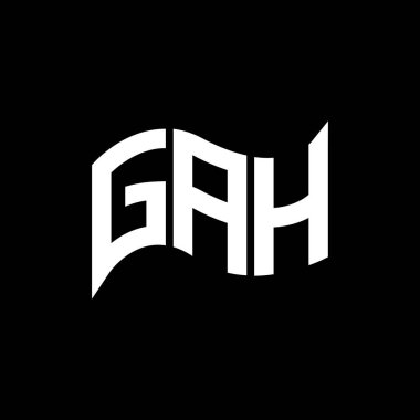 GAH logo tasarımı, GAH basit ve modern logo. GAH lüks alfabe tasarımı  