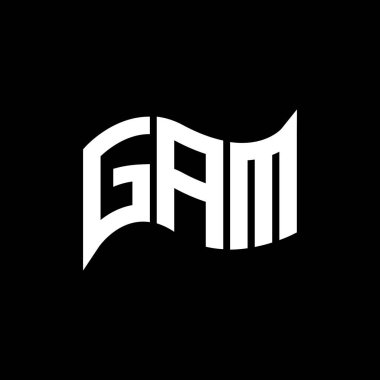 GAM logo tasarımı, basit ve modern GAM logosu. GAM lüks alfabe tasarımı  