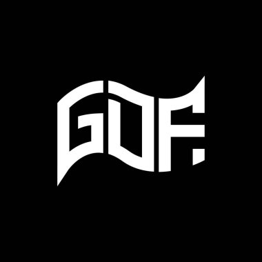 GDF logo tasarımı, GDF basit ve modern logo. GDF lüks alfabe tasarımı  