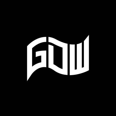 GDW logo tasarımı, GDW basit ve modern logo. GDW lüks alfabe tasarımı  