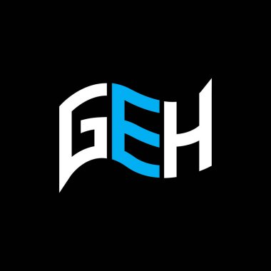 GEH logo tasarımı, GEH basit ve modern logo. GEH lüks alfabe tasarımı  