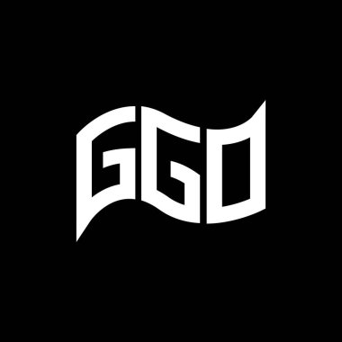 GGO logo tasarımı, GGO basit ve modern logo. GGO lüks alfabe tasarımı  