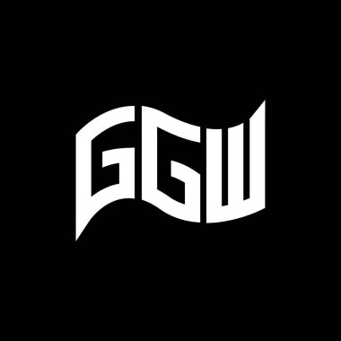 GGW logo tasarımı, GGW basit ve modern logo. GGW lüks alfabe tasarımı  