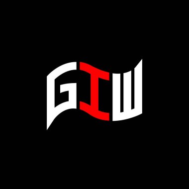 GIW logo tasarımı, GIW basit ve modern logo. GiW lüks alfabe tasarımı  