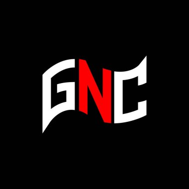 GNC logo tasarımı, GNC basit ve modern logo. GNC lüks alfabe tasarımı  