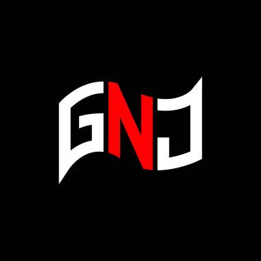GNJ logo tasarımı, GNJ basit ve modern logo. GNJ lüks alfabe tasarımı  