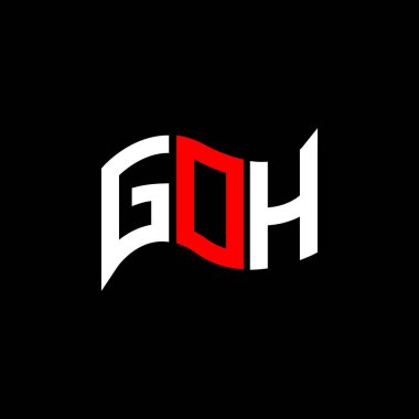 GOH logo tasarımı, GOH basit ve modern logo. GOH lüks alfabe tasarımı  