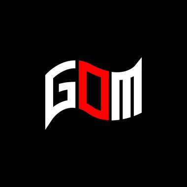 GOM logo tasarımı, GOM basit ve modern logo. GOM lüks alfabe tasarımı  