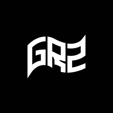 GRZ logo tasarımı, GRZ basit ve modern logosu. GRZ lüks alfabe tasarımı  