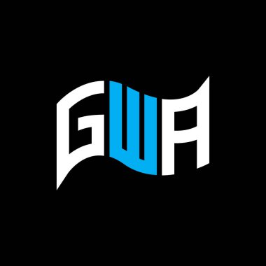 GWA logo tasarımı, GWA basit ve modern logo. GWA lüks alfabe tasarımı  