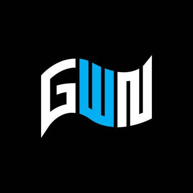 GWN logo tasarımı, GWN basit ve modern logo. GWN lüks alfabe tasarımı  