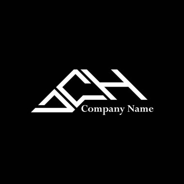 DCH logo tasarımı, DCH basit ve modern logo. DCH lüks alfabe tasarımı  