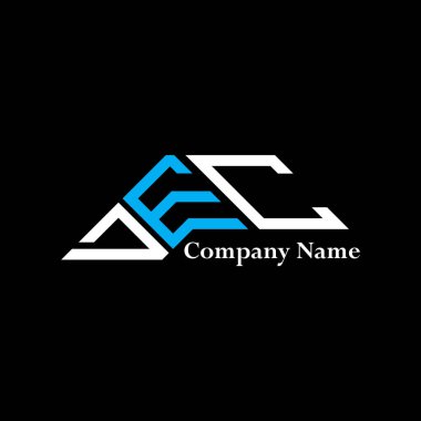 DEC logo tasarımı, DEC basit ve modern logosu. DEC lüks alfabe tasarımı  