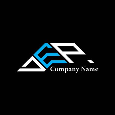 DEP logo tasarımı, DEP basit ve modern logo. DEP lüks alfabe tasarımı  