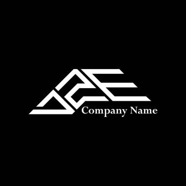 DZE logo tasarımı, DZE basit ve modern logo. DZE lüks alfabe tasarımı  