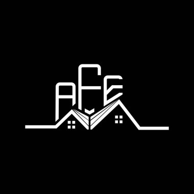 AFE emlak logosu tasarımı, AFE basit ve modern logo. AFE lüks alfabe tasarımı  