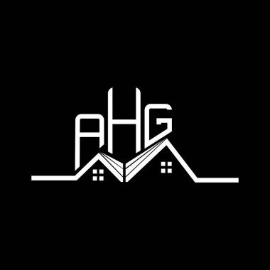AHG emlak logosu tasarımı, AHG basit ve modern logo. AHG lüks alfabe tasarımı  