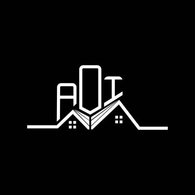 AOI emlak logosu tasarımı, AOI basit ve modern logo. AOI lüks alfabe tasarımı  