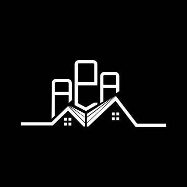 APA Emlak Logosu Tasarımı, APA Basit ve Modern Logo. APA lüks alfabe tasarımı  