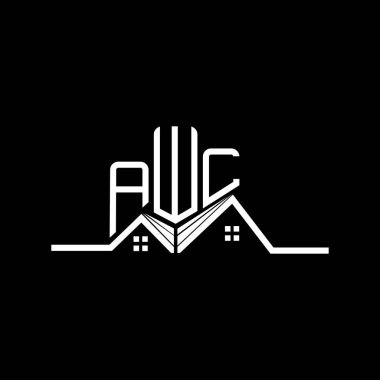 AWL emlak logosu tasarımı, AWL basit ve modern logo. AWL lüks alfabe tasarımı  