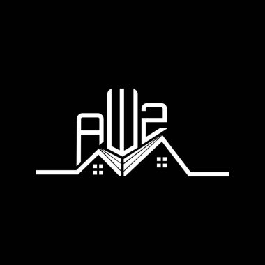AWZ emlak logosu tasarımı, AWZ basit ve modern logo. AWZ lüks alfabe tasarımı  