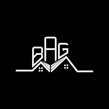 Çantanın emlak logosu, çantanın basit ve modern logosu. Çanta lüks alfabe tasarımı  