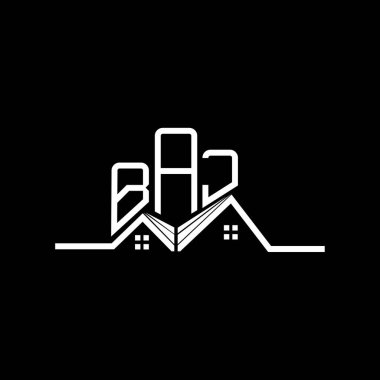 BAJ Real State logo tasarımı, BAJ basit ve modern logo. BAJ lüks alfabe tasarımı  