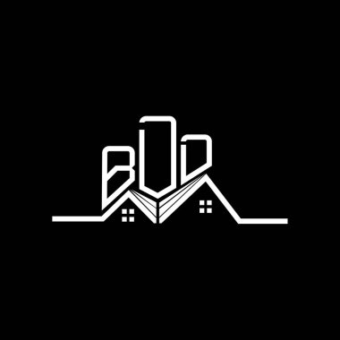BDD emlak logosu tasarımı, BDD basit ve modern logo. BDD lüks alfabe tasarımı  