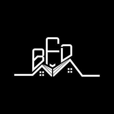BFD Real State logo tasarımı, BFD basit ve modern logo. BFD lüks alfabe tasarımı  