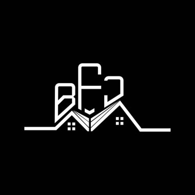 BFJ Real State logo tasarımı, BFJ basit ve modern logo. BFJ lüks alfabe tasarımı  