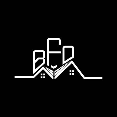 BFO emlak logosu tasarımı, BFO basit ve modern logosu. BFO lüks alfabe tasarımı  