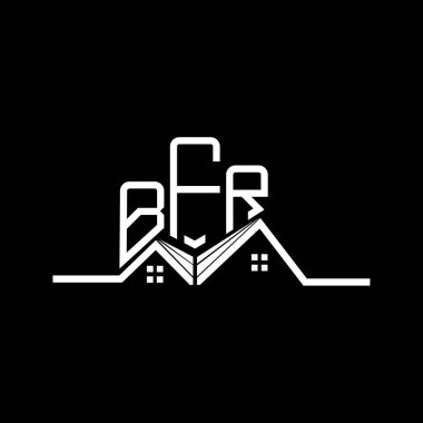 BFR Real State logo tasarımı, BFR basit ve modern logo. BFR lüks alfabe tasarımı  