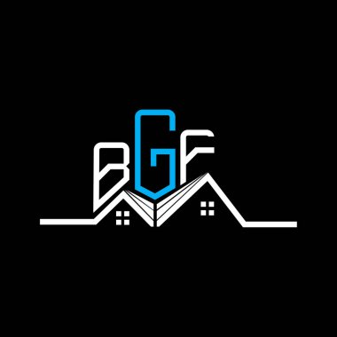 BGF Real State logo tasarımı, BGF basit ve modern logo. BGF lüks alfabe tasarımı  