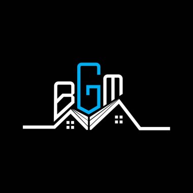 BGM Real State logo tasarımı, BGM basit ve modern logo. BGM lüks alfabe tasarımı  