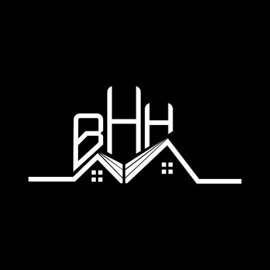 BHH Emlak Logosu Tasarımı, BHH Basit ve Modern Logo. BHH lüks alfabe tasarımı  