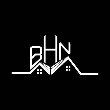 BHN Real State logo tasarımı, BHN basit ve modern logo. BHN lüks alfabe tasarımı  