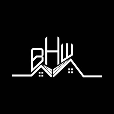 BHW Real State logo tasarımı, BHW basit ve modern logo. BHW lüks alfabe tasarımı  