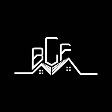BLF Real State logo tasarımı, BLF basit ve modern logo. BLF lüks alfabe tasarımı  