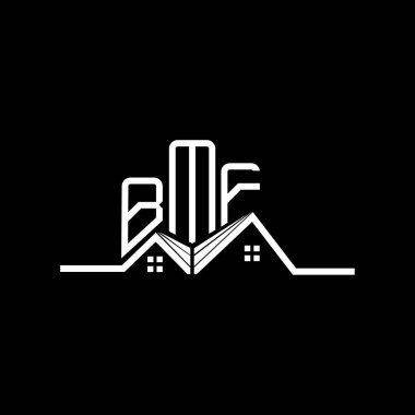 BMF Real State logo tasarımı, BMF basit ve modern logo. BMF lüks alfabe tasarımı  