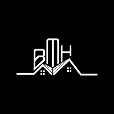 BMH emlak logosu tasarımı, BMH basit ve modern logo. BMH lüks alfabe tasarımı  