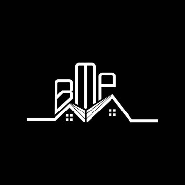 BMP Real State logo tasarımı, BMP basit ve modern logo. BMP lüks alfabe tasarımı  