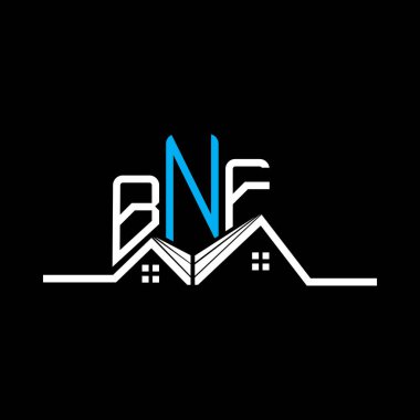 BNF Real State logo tasarımı, BNF basit ve modern logo. BNF lüks alfabe tasarımı  