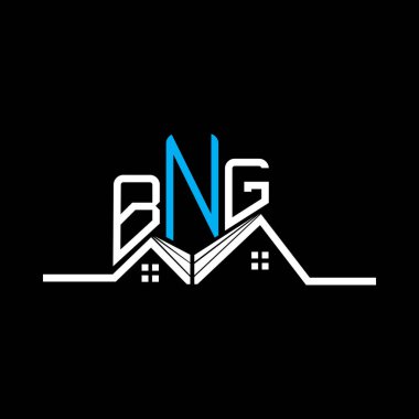 BNG Real State logo tasarımı, BNG basit ve modern logo. BNG lüks alfabe tasarımı  
