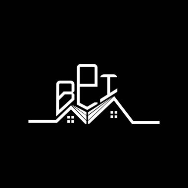 BPI Real State logo tasarımı, BPI basit ve modern logo. BPI lüks alfabe tasarımı  