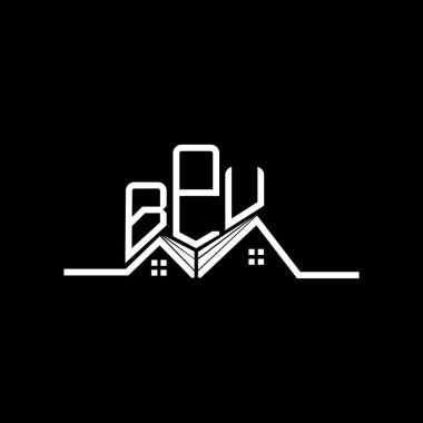 BPU Real State logo tasarımı, BPU basit ve modern logo. BPU lüks alfabe tasarımı  