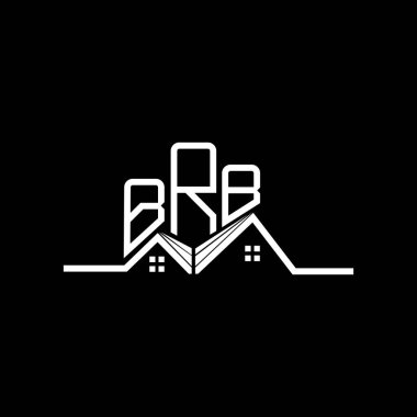 BRB Real State logo tasarımı, BRB basit ve modern logo. BRB lüks alfabe tasarımı  